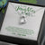 Daughter Heart Jewelry Necklace Pendant Women Message Box Gift