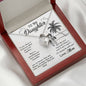 Daughter Gift From Mom Heart Pendant Necklace Jewelry Women Message Box Gift