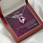 Mom from Daughter or Son Heart Pendant Necklace Women Birthday Gift