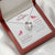 Daughter Gift From Mom Dad Heart Necklace Pendant Jewelry Women Message Box
