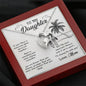 Daughter Gift From Mom Heart Pendant Necklace Jewelry Women Message Box Gift