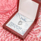 To My Mom Gift From Son Daughter - Message Box Heart Pendant Necklace