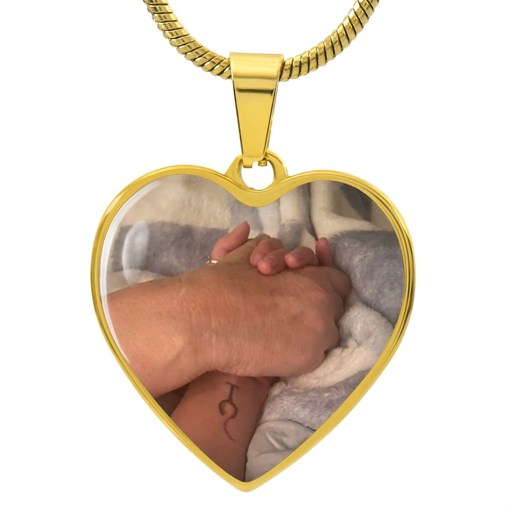 Personalized Family Custom Pendant Necklace (2 hands)