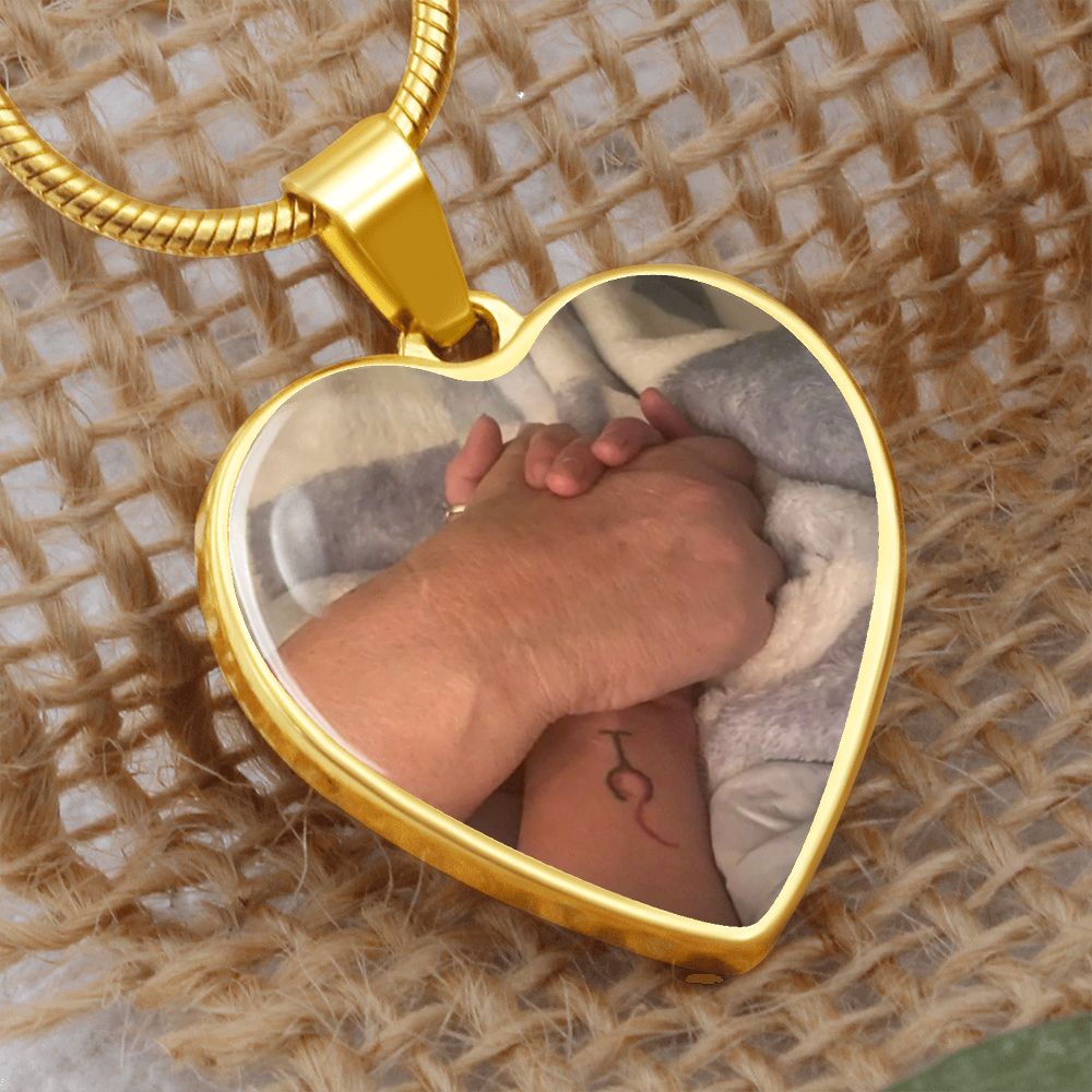 Personalized Family Custom Pendant Necklace (2 hands)