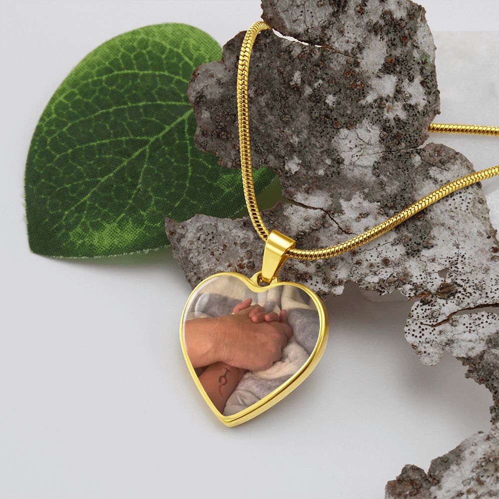 Personalized Family Custom Pendant Necklace (2 hands)