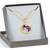 Butterfly Necklace And Bangle With Personalized Message - Freedom Look