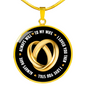 Husband For Wife Engraved Pendant Necklace Jewelry Gift