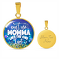 Momma Mother’s Day Family Engraved Pendant Necklace Jewelry Gift