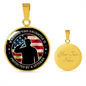 Father Veteran USA For Daughter Engraved Pendant Necklace Jewelry Gift