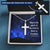 Cross Engraving Pendant Jewelry Necklace Women Men Military Chain Birthday Gift