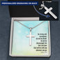 Cross Engraved Pendant Necklace Jewelry Women Men Military Chain Birthday Gift