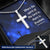 Cross Engraving Pendant Jewelry Necklace Women Men Chain Birthday Gift