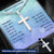 Cross Engraved Pendant Necklace Jewelry Men Women GR07 First Communion Gift
