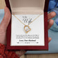 Husband To Wife Gift Forever & Always Yours Message Box + Heart Pendant Necklace