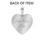57 Years Anniversary Luxury Heart Silver Bangle - Freedom Look