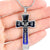 Blue Lives Matter Law Enforcement Cross Necklace Police Career Birthday and Christmas Gift