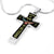 Protected By God & Veteran Cross Necklace Veteran's Day Military Retirement Birthday and Christmas Gift