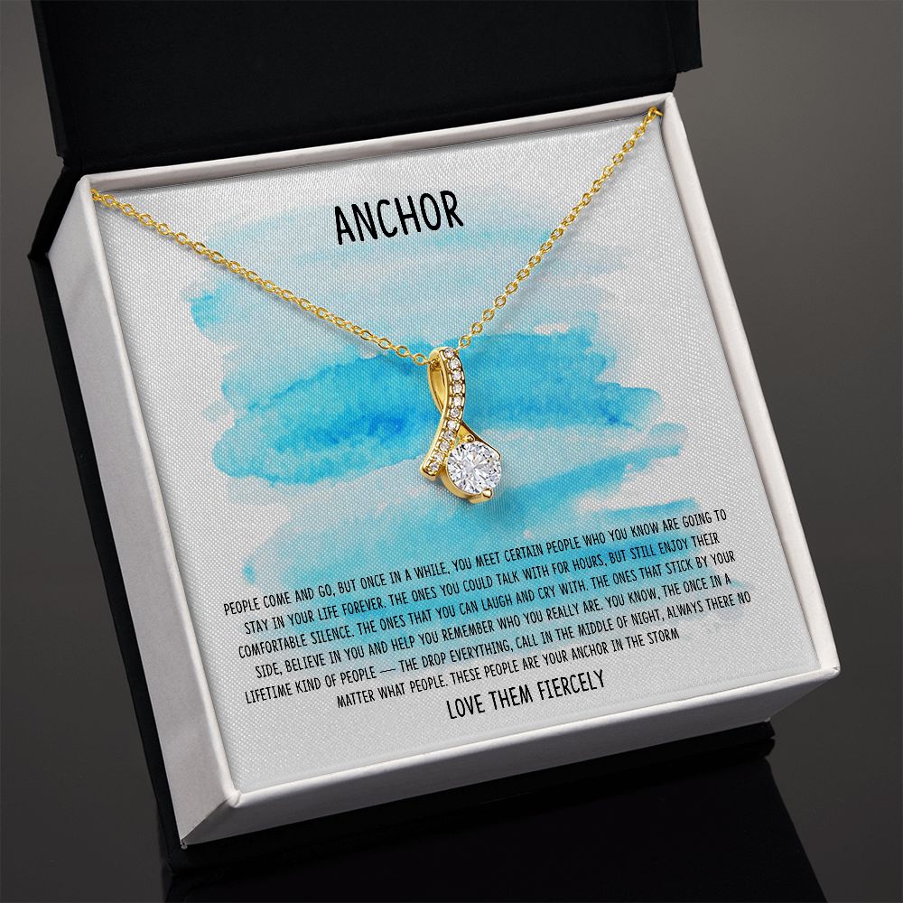 Friendship Day Gift, Best Friend Forever Message Box + Necklace (Alluring Beauty)
