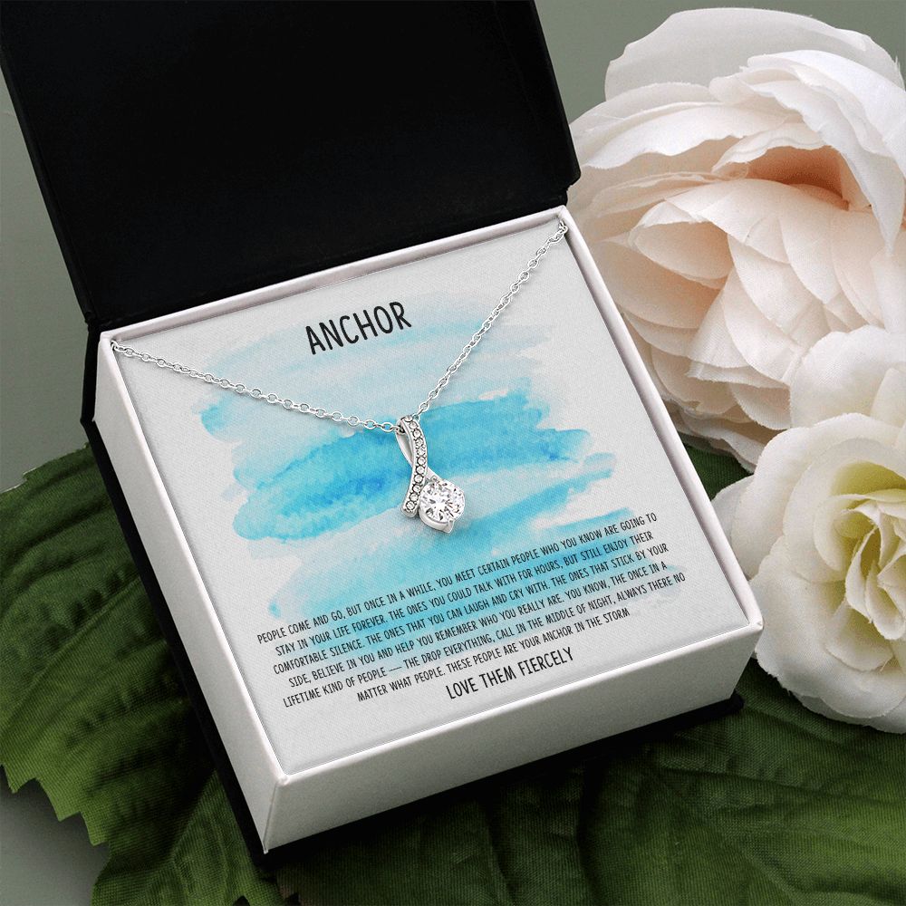 Friendship Day Gift, Best Friend Forever Message Box + Necklace (Alluring Beauty)