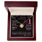 Boyfriend To Girlfriend Forever & Always Yours Message - "Love Knot" Pen. Necklace