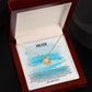 Friendship Day Gift, Best Friend Forever Message Box + Necklace (Love Knot)