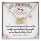 Sister To Sis Jewelry Virtual Hugs And Kisses Message Card + Necklace