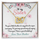To my sister - From Btother 2 Hearts Together Necklace