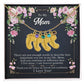To My Mom Engraved Baby Feet Necklace