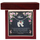 To My Mom Engraved Baby Feet Necklace