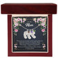 To My Mom Engraved Baby Feet Necklace