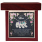 To My Mom Engraved Baby Feet Necklace