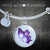 Butterfly Necklace And Bangle With Personalized Message - Freedom Look