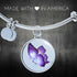 Butterfly Necklace And Bangle With Personalized Message