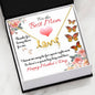 The Best Mom Ever Mother's Day Message Card With Scripted Love Pendant Necklace
