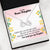 To My Bonus Daughter From Mom Stepmom Dad Stepdad Message + Infinity <3 Necklace