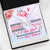 Husband To Wife Anniversary Laugh & Happiness Message + Infinity <3 Necklace