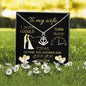 Personalized Message Box & Necklace For Wife, Anniversary Gift From Husband