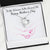 Mother's Day - Mom Necklace with Flowers and Lovely Message Card with Hands Gift