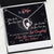 To My Wife From Husband Anniversary Gift, Forever Yours Heart Pendant Necklace