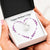 Mother's Day Gift - Mom Necklace with Lovely Message Card and Purple Heart On It