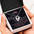 To My Wife From Husband Anniversary Gift, Forever Yours Heart Pendant Necklace