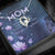 Mother Day Purple Flowers Gift - Message Box Heart Pendant Necklace
