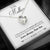 Son To Mom Mother's Day Sweetest Gift Message Box + Heart Pendant Necklace