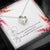To my Wife Girlfriend Gift - Message Box Heart Pendant Necklace