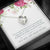 Sister Angel Christmas Gift - Message Box Heart Pendant Necklace