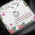 Dear Mom I Love You so Much - Message Box Heart Pendant Necklace