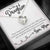 To My Daughter from Mom - Lovely Message Box Heart Pendant Necklace