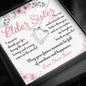 Sis To Elder Sister Jewelry You Make Me Laugh Message Card + Necklace (5 Styles)