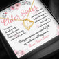 Sis To Elder Sister Jewelry You Make Me Laugh Message Card + Necklace (5 Styles)
