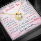 To My Wonderful Mom Gift From Daughter Son - Message Box Heart Pendant Necklace